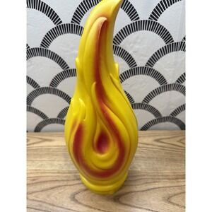 Empire Plastics Vintage Replacement Blow Mold Red Yellow Flame For Noel Candle